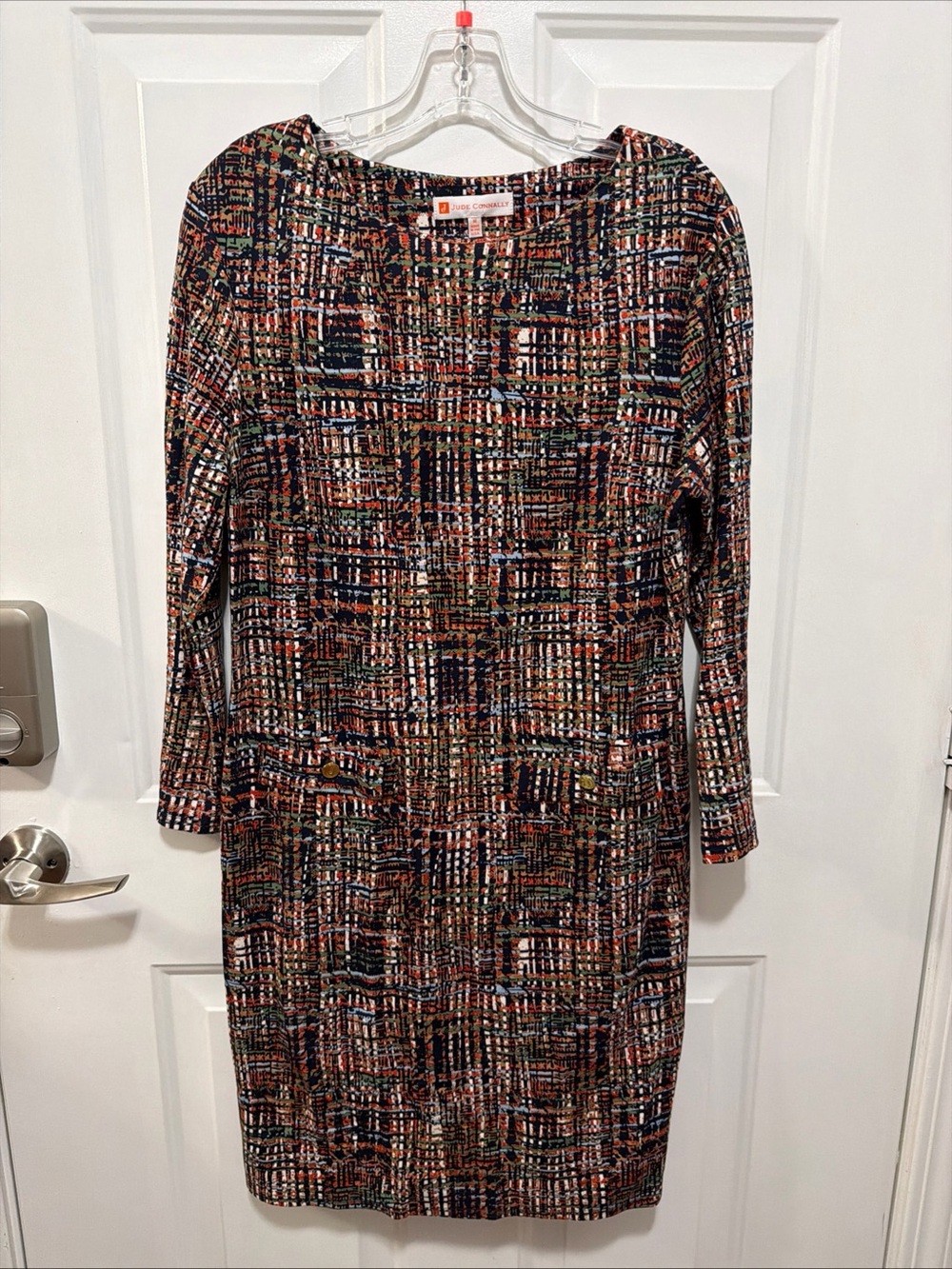 Jude Connally Abstract Print Mini Dress Size Medium Like